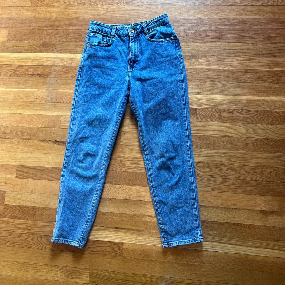 Zara Women's Straight Leg Blue Jeans
